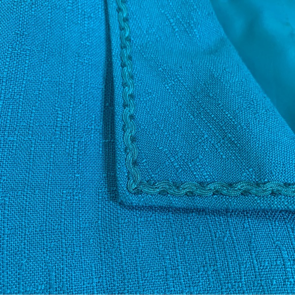 Two-piece Teal Kasper Suit - Picture 4 of 9